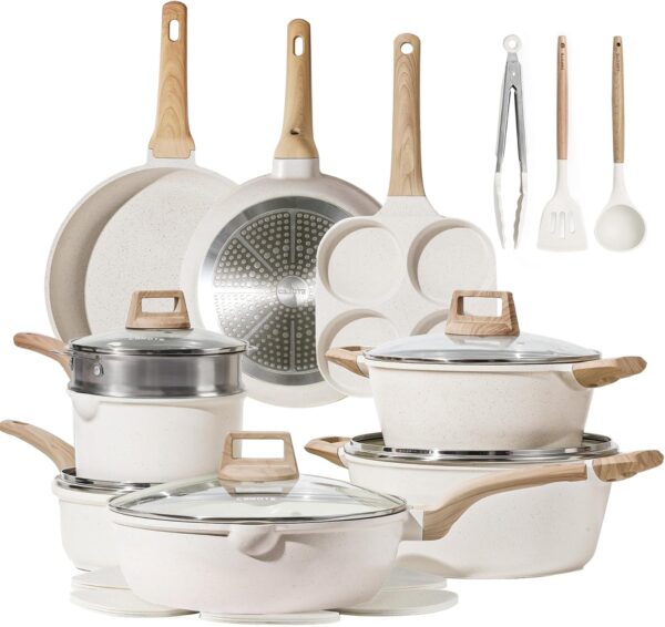 CAROTE 21Pcs Pots and Pans Set