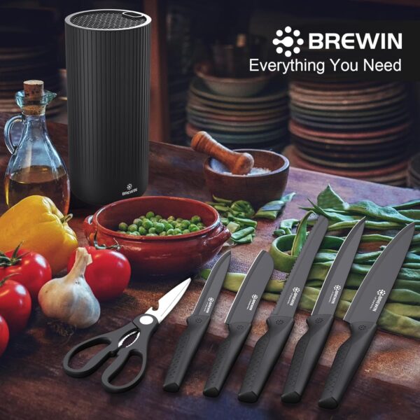 Brewin Kitchen Knife Set with Universal Knife Block – Dishwasher Safe - Image 6
