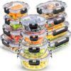 JoyJolt JoyFul 24pc Glass Food Storage Containers – Airtight & Freezer Safe