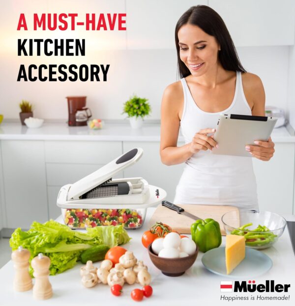 Mueller Pro-Series 10-in-1 Vegetable Chopper, Dicer, Slicer & Cutter with Container - Image 8
